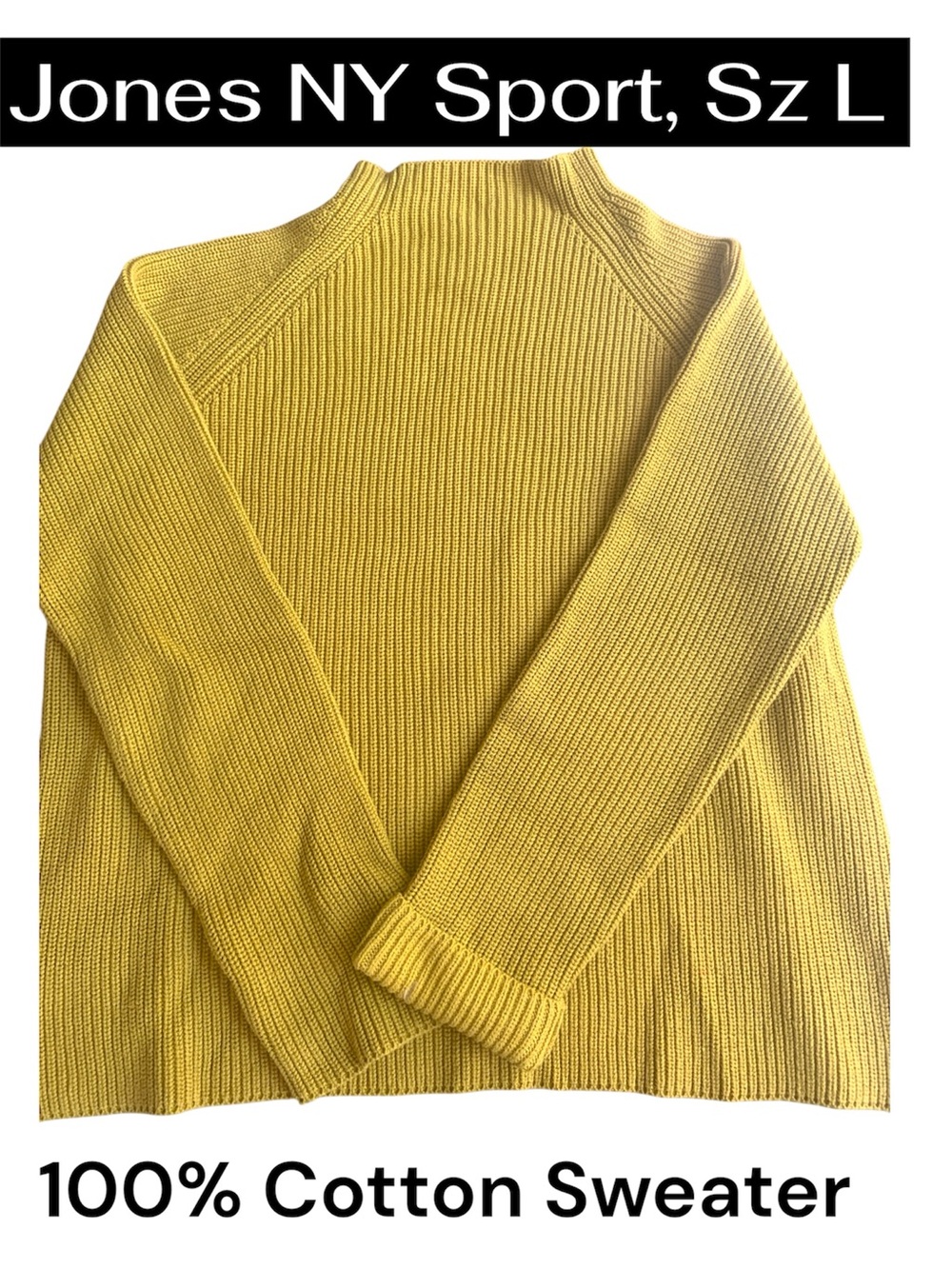 Vintage Jones New York 100% Cotton Sweater, Large